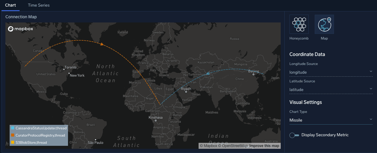 Four reasons to try our next-gen dashboards 5 Connection map